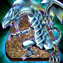 Illustration de Dragon Blanc aux Yeux Bleus